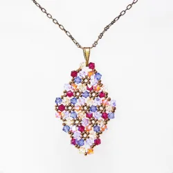 Pendant 45cm - Terence Rhombus M-Bronze Chain - Pendant 45cm - Laiton bronze